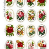 Screenshot at Ριζόχαρτο ντεκουπάζ ITD xcm Κορνίζες με κόκκινα λουλούδια R Decomagia