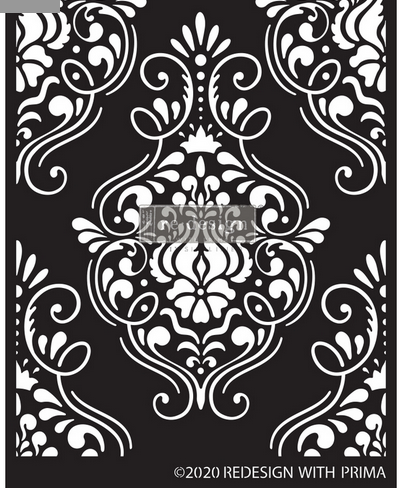 Screenshot at Stencil Prima Re Design Flourish Emblem x cm Decomagia